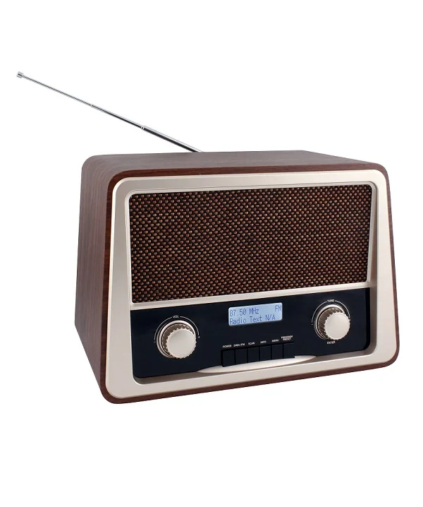 DAB-15 Retro Wooden Home Radio DAB+ & FM Radio