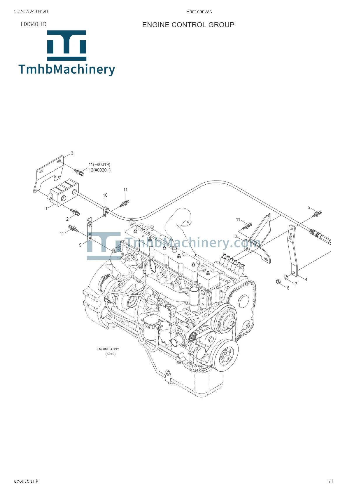 ACCEL Actuator 21EN-32371 for R180W-9 & HX Series Excavators - New