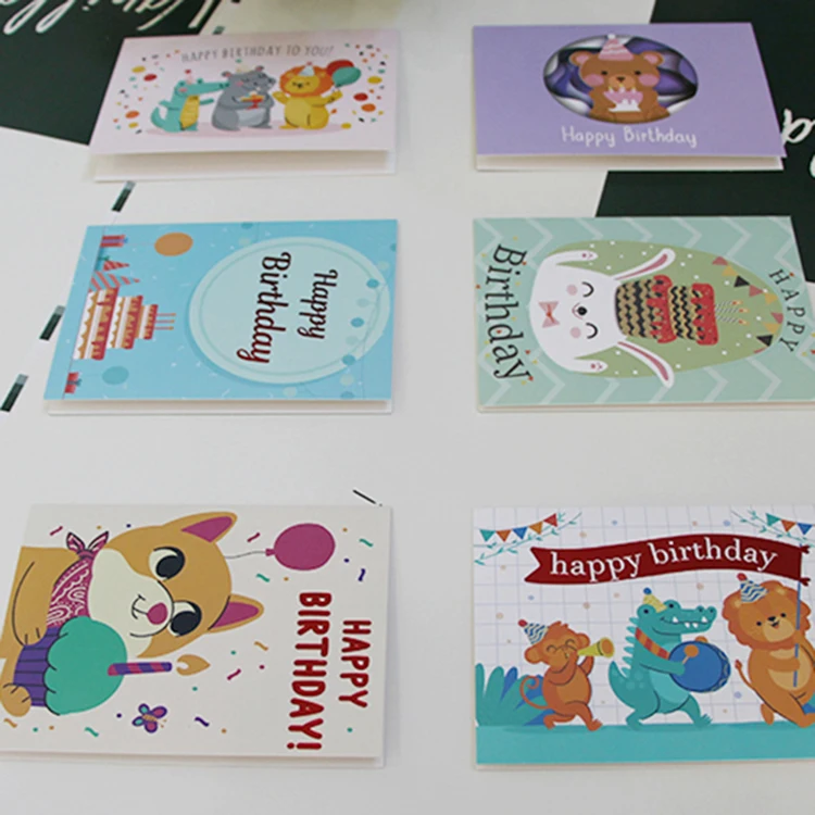 Offset Printing Matte Varnishing Custom Greeting Cards Gloss Lamination