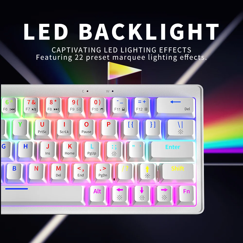 ZA63 Customized Keyboard - RGB Backlit Gaming Mechanical