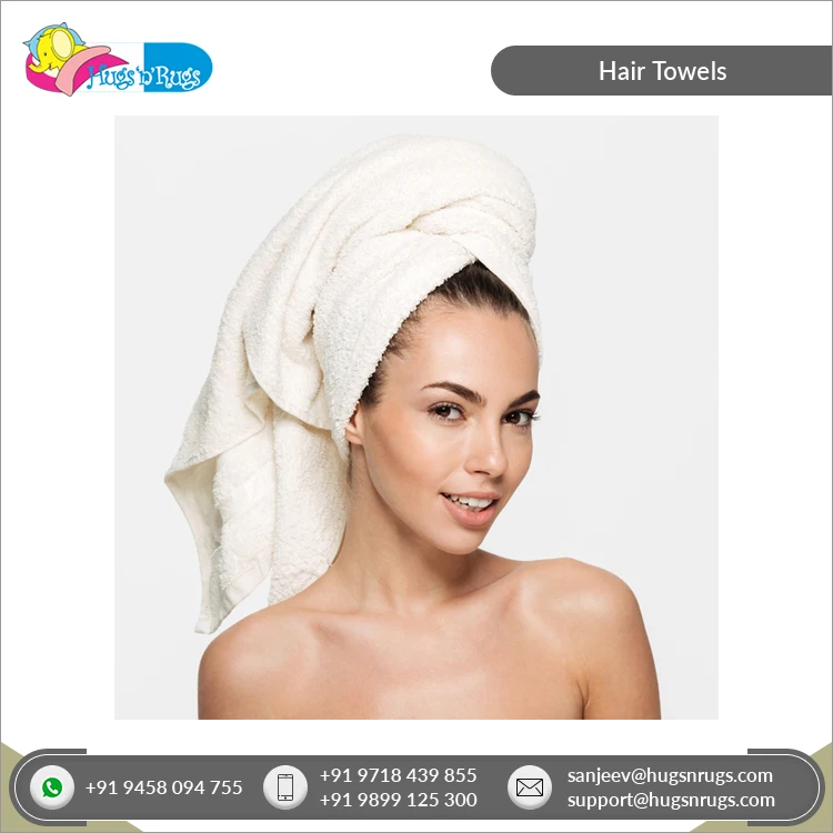 Элегантные и роскошные прямоугольные полотенца для волос из 100% хлопка с индивидуальным логотипом отличное качество женщин использования в салоне спа или дома