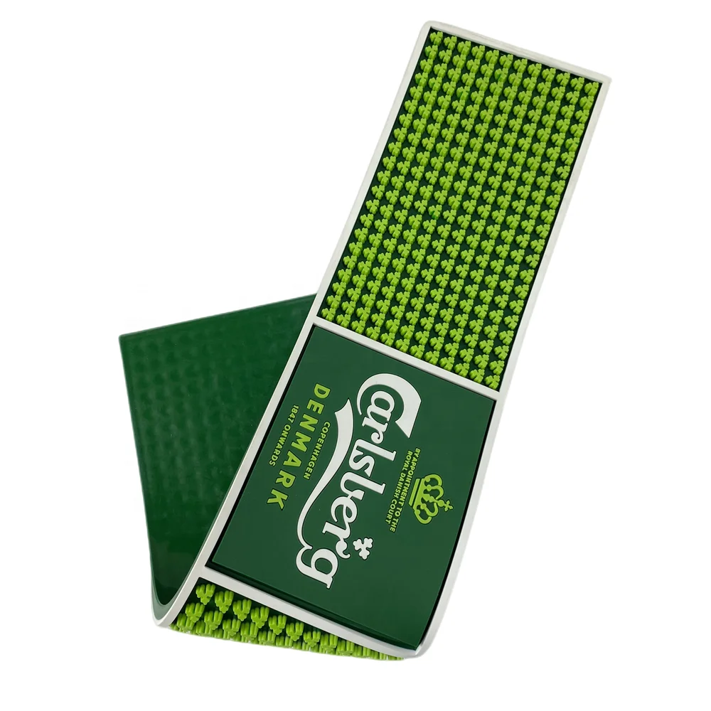 Manufacturers Direct Factory Price PVC Custom Logo Bar Rubber Spill Mat Beer Drinking Barmats
