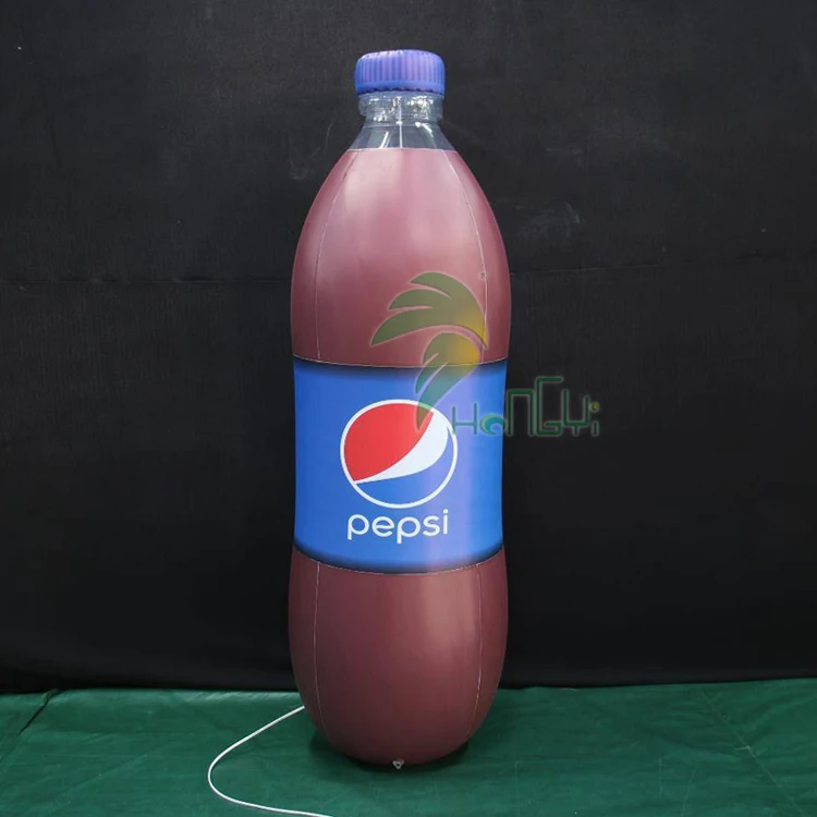 Hongyi Custom Inflatable LED Pepsi Cola Bottle  Giant  Bottle for Advertising