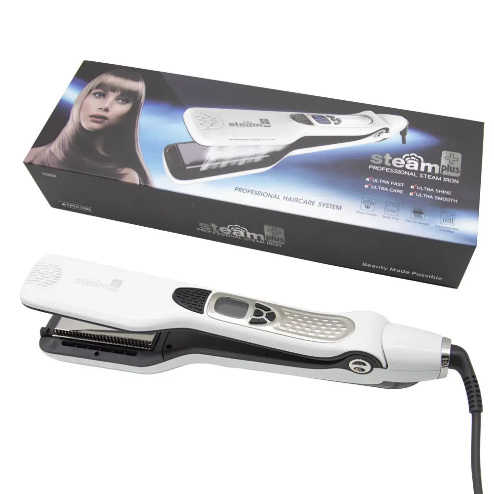 Oem Factory Wholesale Steam Hair Straightener Flat Iron Pod Plus Infrared  Steampod Hair Straightener Professional - Buy Steam Hair Straightener Fast  Professional 450f Ceramic Flat Iron For Hair Styling Tool 2 In