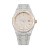 Two tone rose gold&index&steel strap