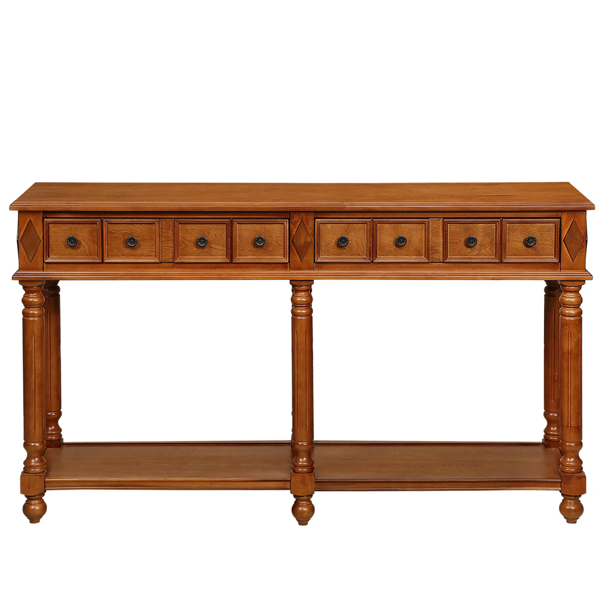 Elegant Rectangular Console Table Storage,Drawers,Shelf Ideal For