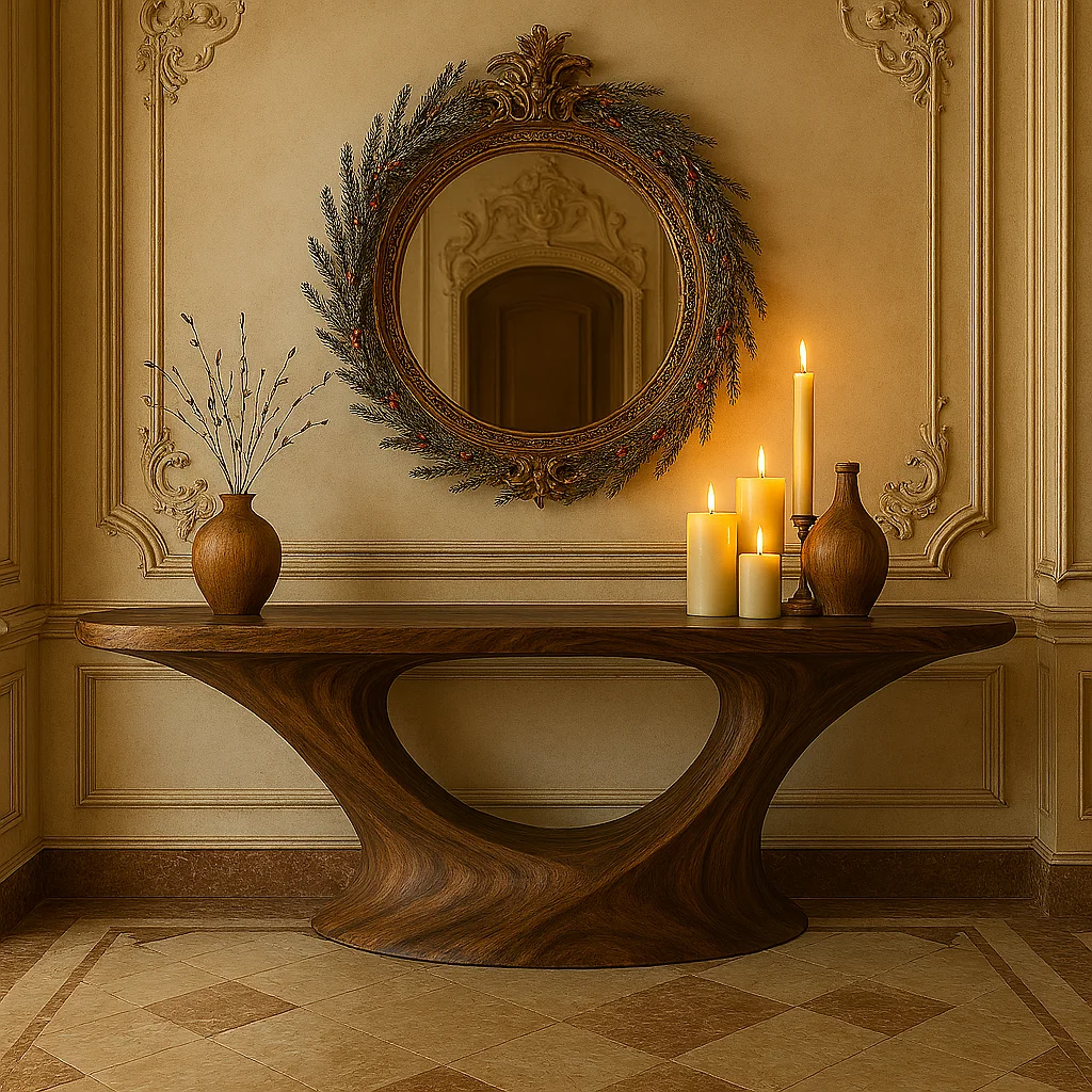 Elvarenae Arcelle Oval Console Table — product detail