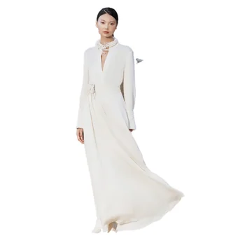 BY JENNY White Vacation Elegant Serena Maxi Dress main image 1