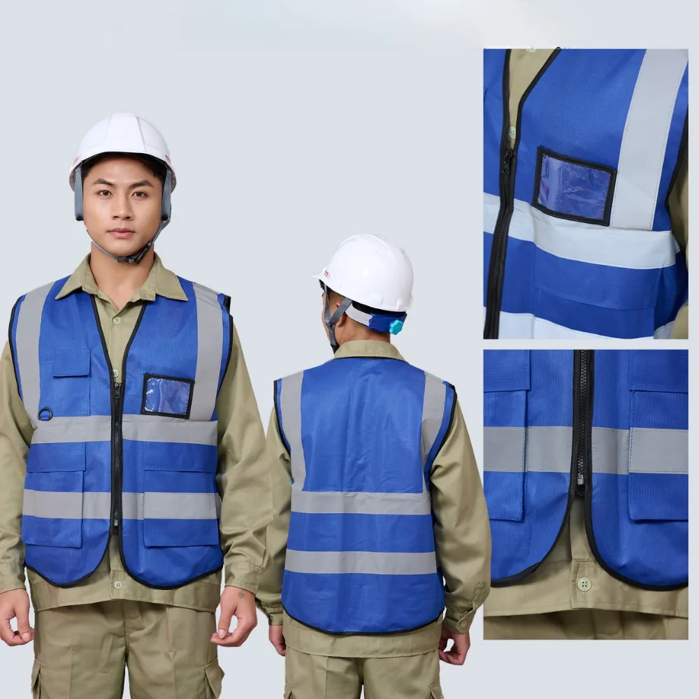 Versatile Reflective Safety Vests: Ideal for Construction, Traffic Control, Emergency Services to Enhance Visibility and Safety