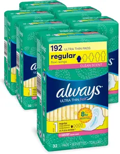 For Always Maxi Extra Long Super Pads with Wings Size 3 33 Count Disposable Maxi Pads