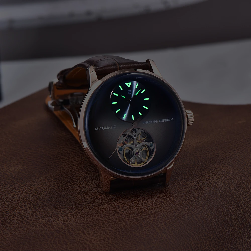 PAGANI Design PD-1796 New 42MM Men's Watch Sport Business Automatic Mechanical Style 5Bar Waterproof Night Light Fashionable