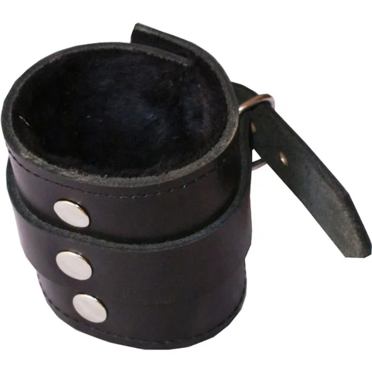 HMB-403A LEATHER BRACELET CUFFS WRIST BANDS WRISTBAND GOTHIC STYLE CUFF BONDAGE BDSM FASHION