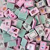 Fiori di giada rosa 160 piastrelle