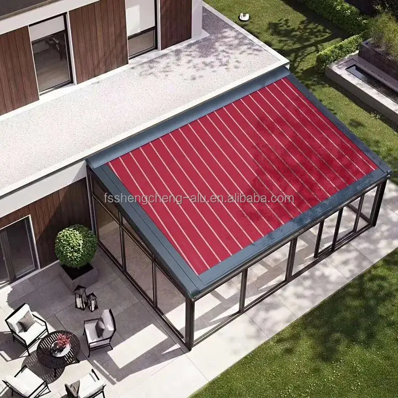 Ce Approved Motorized Aluminum Skylight Retractable Roof Awning Buy