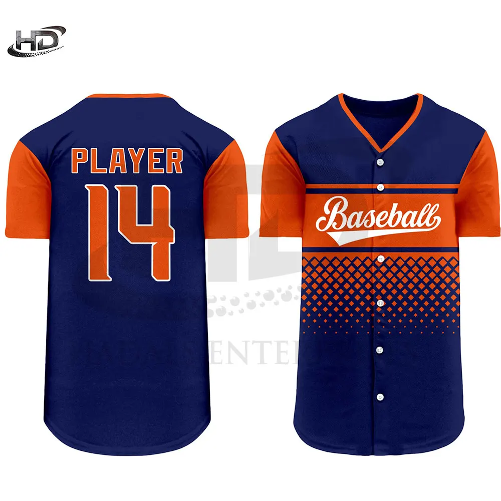 Breathable High Quality Baseball Uniform Short Sleeves Baseball Uniform Bulk Baseball Uniform
