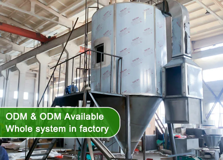 Rotary Atomizer Powder Whey Protein Ginger Spray Dryer Making Machine