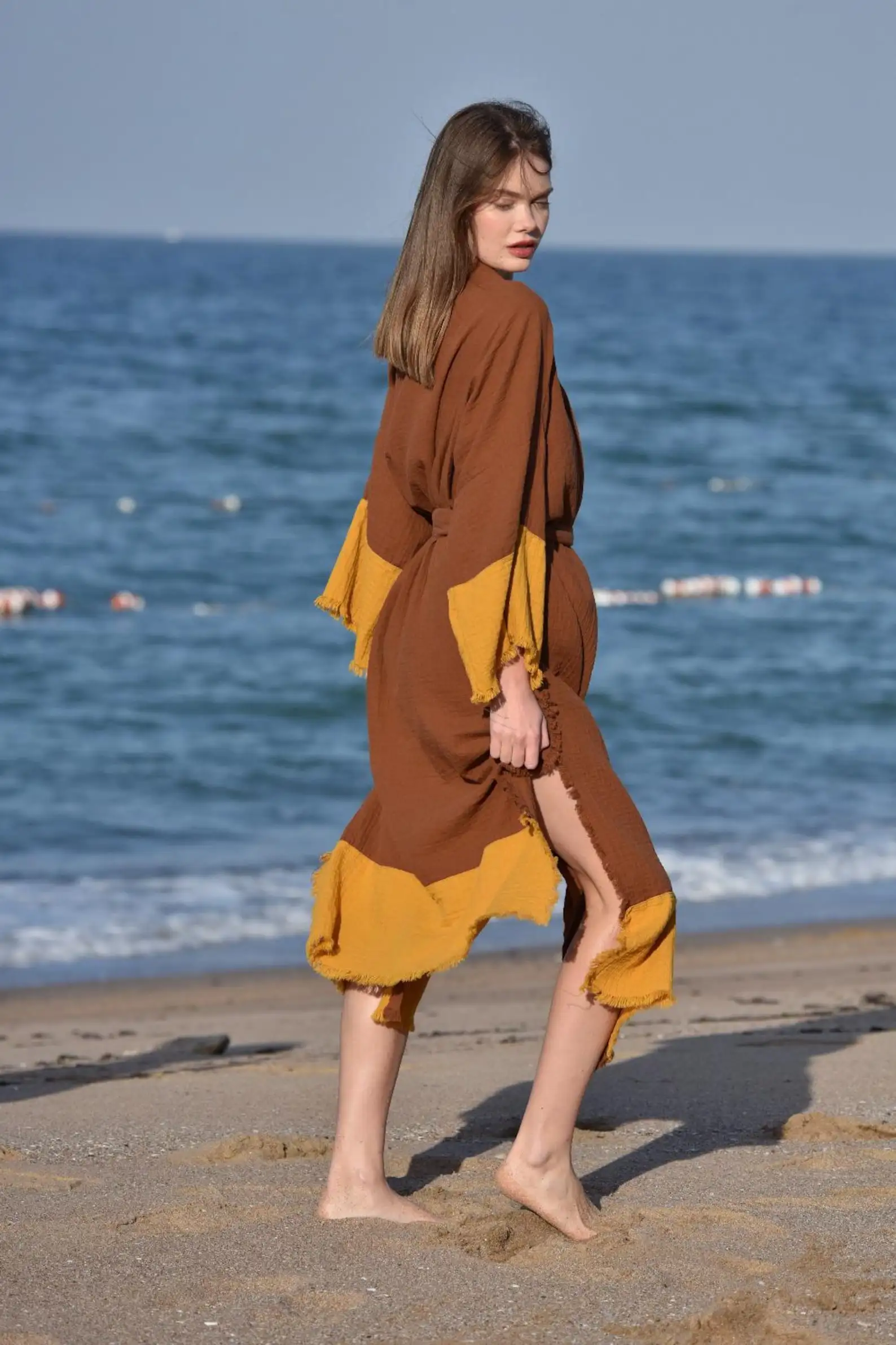 High Boho Vintage Casual Sexy Elegant Party Formal Maxi Midi Summer Muslim Dress Linen Cotton Pleated Lace V-Neck Bell Woven