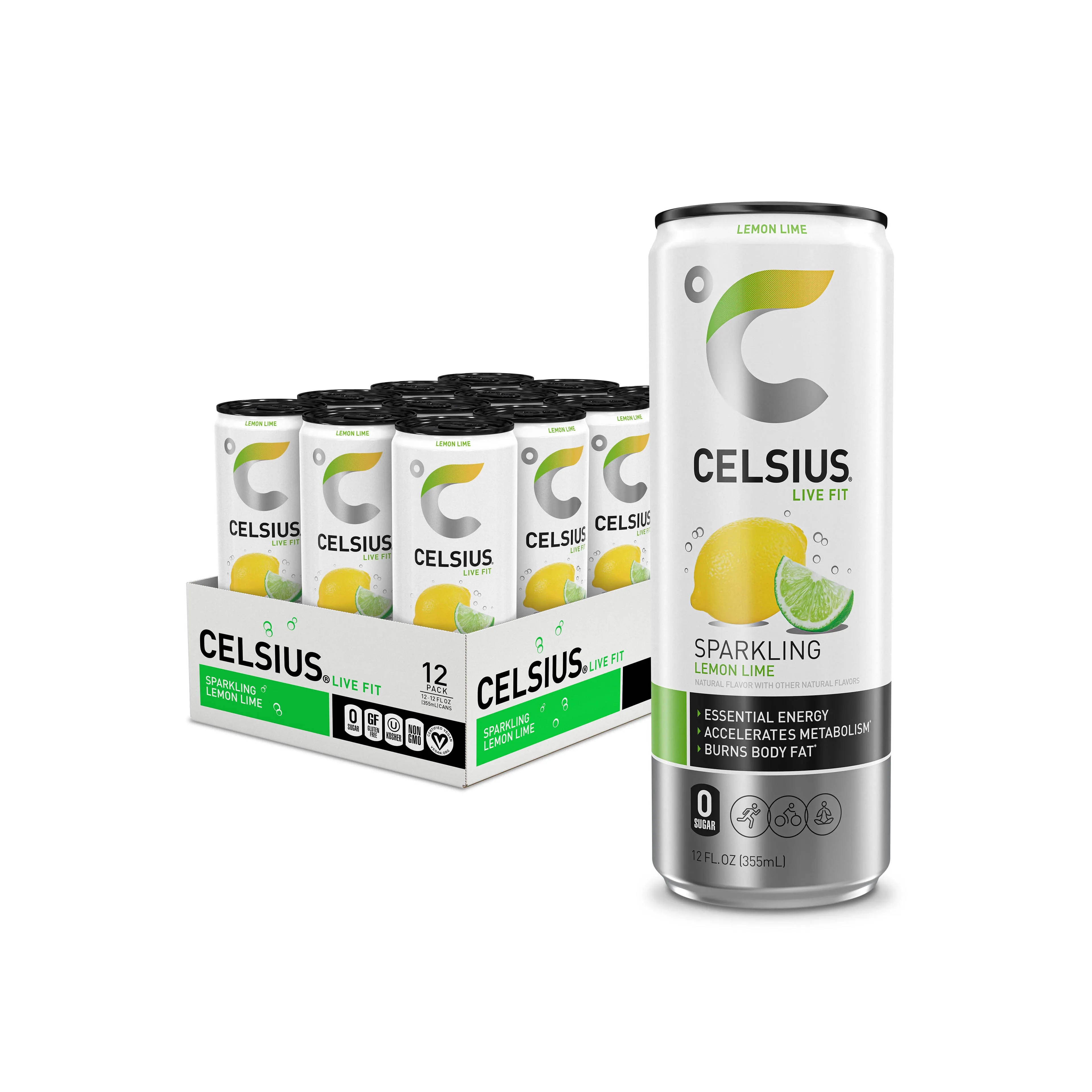 thumbnail image 2 of Celsius Functional Essential Energy Drink Variety Pack – 12 Fl Oz Cans (12 Pack) – Assorted Flavors 2 of 4