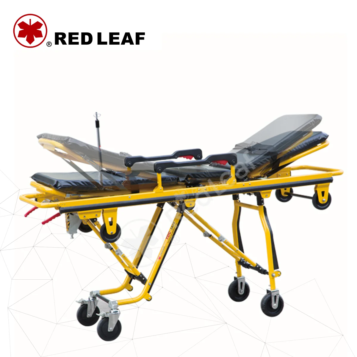 YDC-3A04 Red Leaf Ambulance Stretcher - Durable & Lightweight