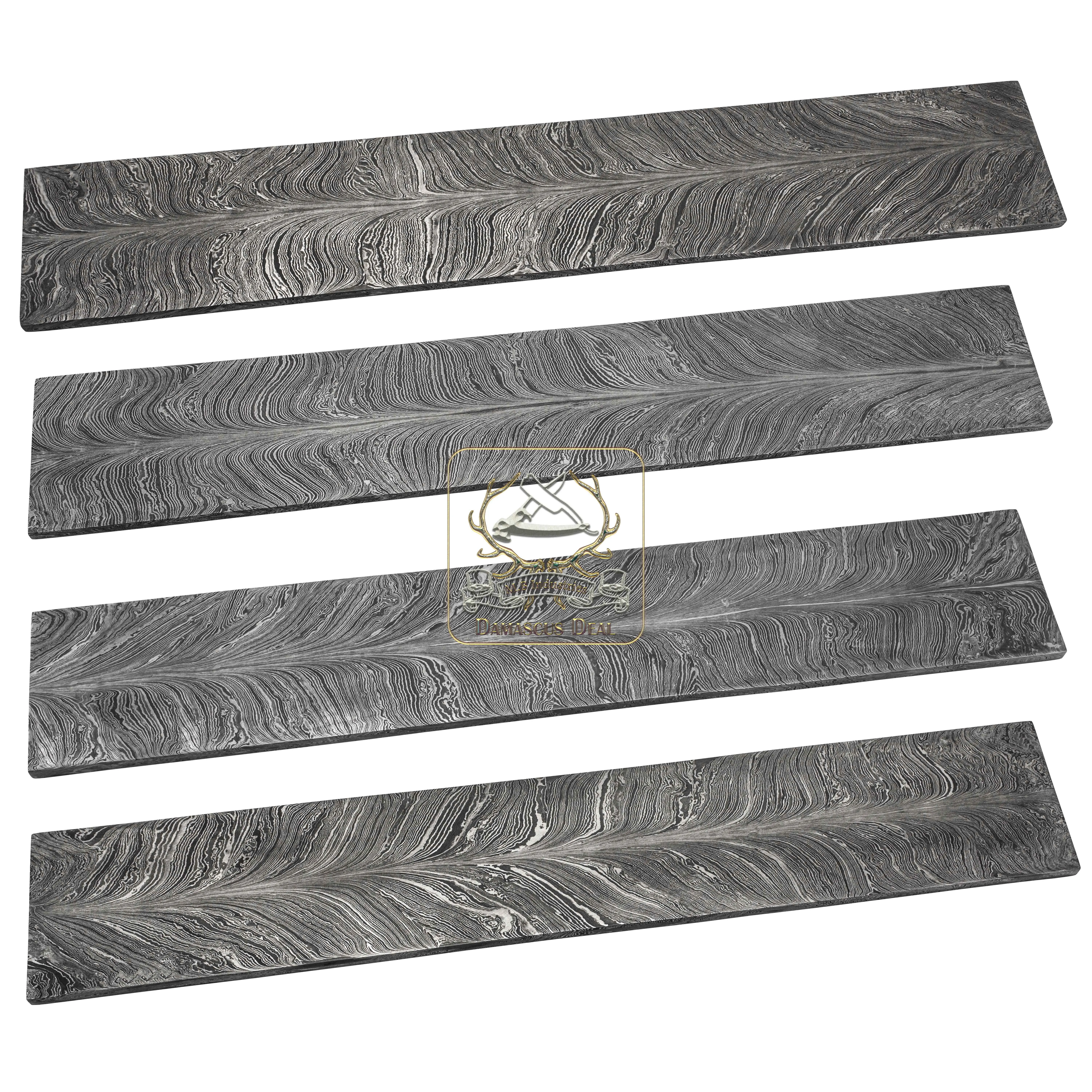 大马士革钢坯随机图案dd-random-516手工锻造碳钢硬度58-62 hrc钢坯