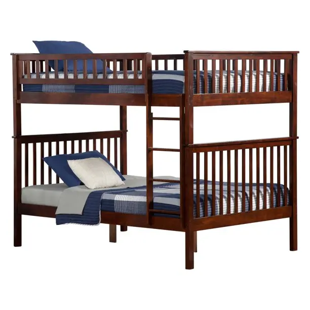 Wholesale Modern Vietnam Wooden Bunk Beds Natural Wood Material Bedroom