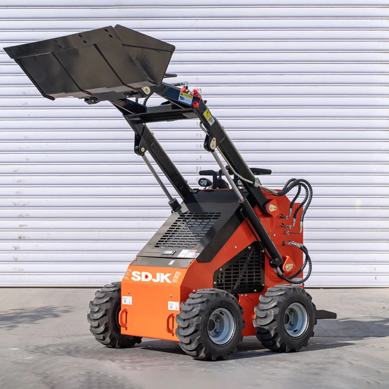 Бесплатная доставка сельскохозяйственный колесный погрузчик EPA с бортовым поворотом 500 кг маленький мини-погрузчик на продажу