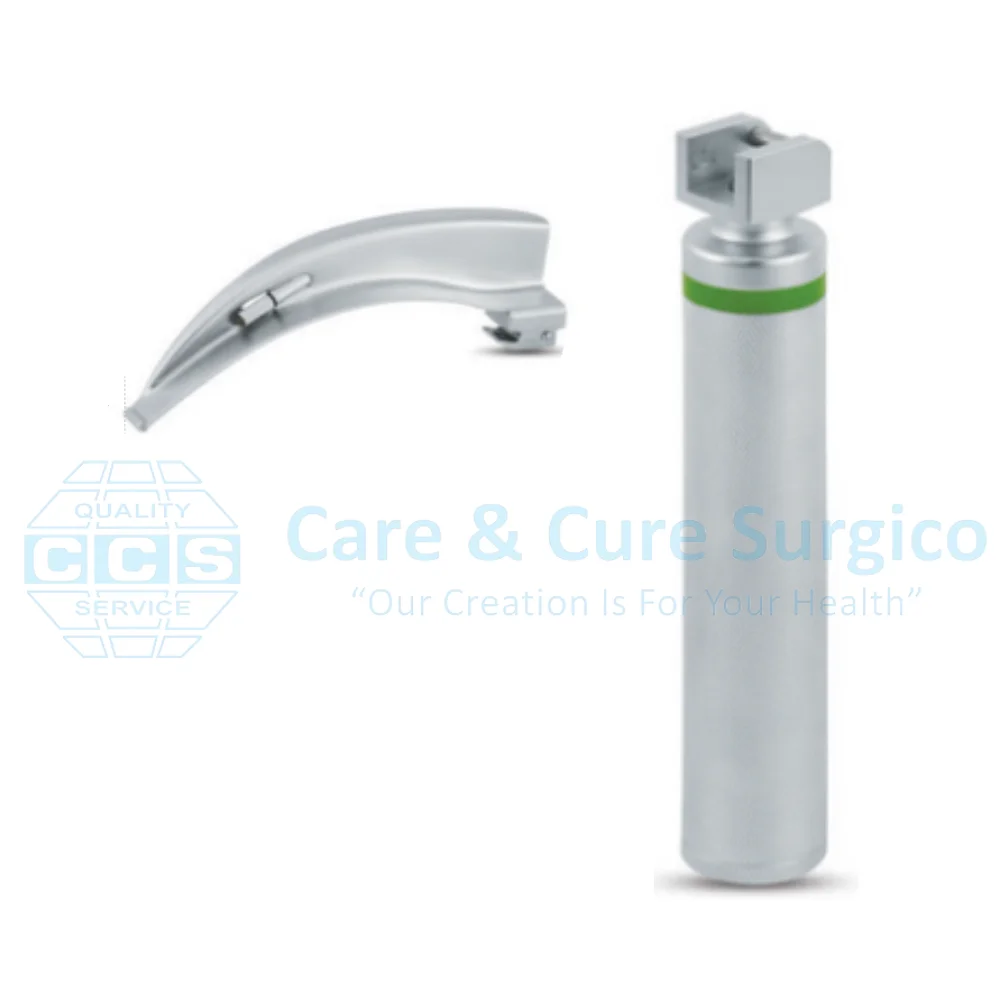 Flexible Fiber Optic Laryngoscope Macintosh Laryngoscopes Brass Handle