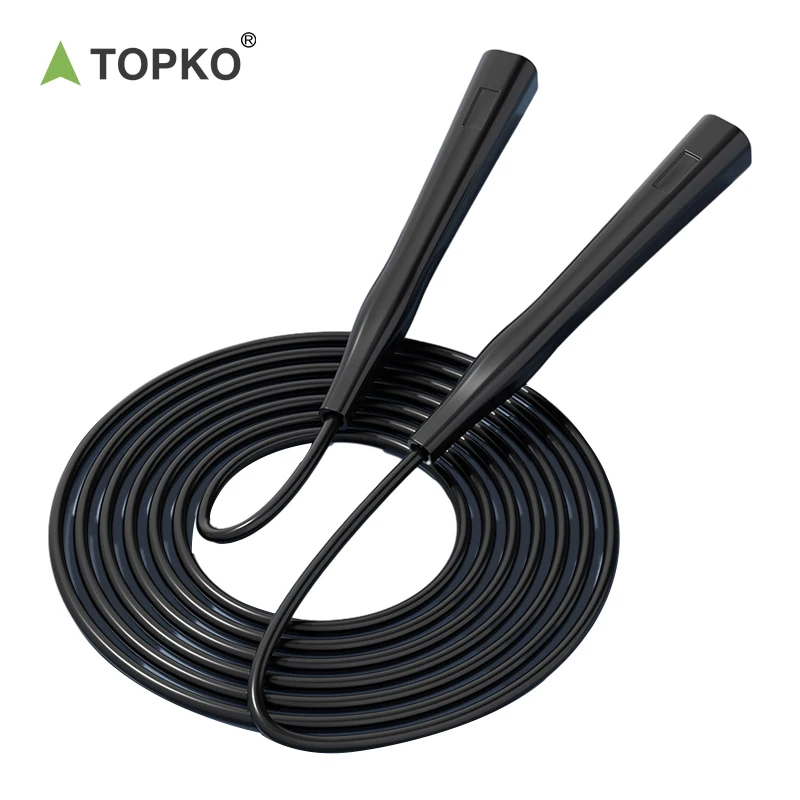 TOPKO Stocked Sports Jump Rope - High Quality Weighted PVC