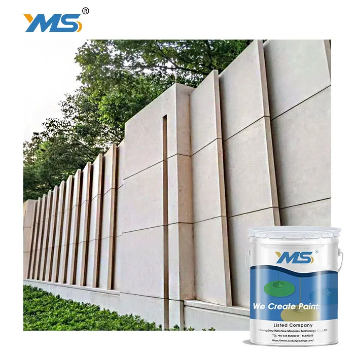 Free Sample Natural Stone Textured Exterior Wall Paint YMS Water-Based High Adhesion Liquid Coating Excellent Spray Application