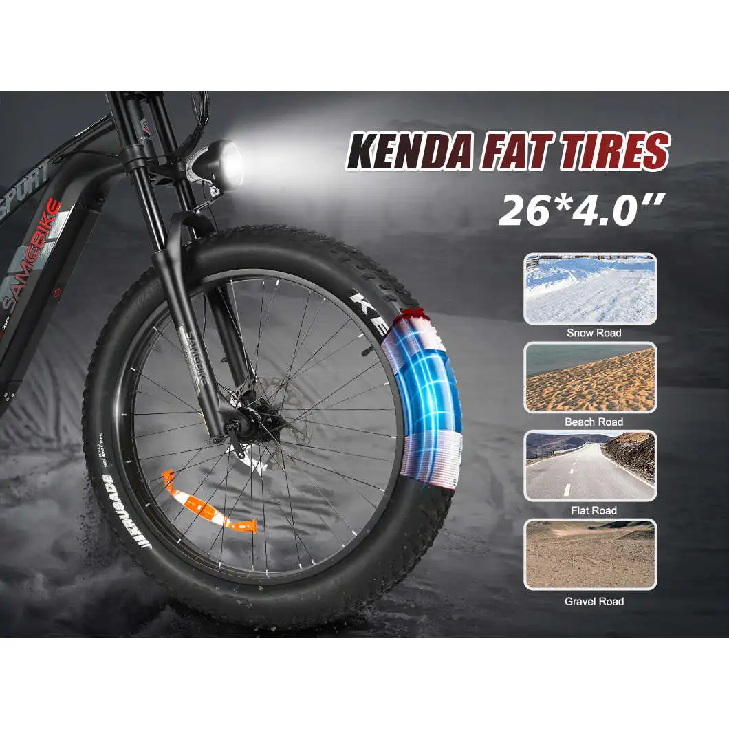 RSA08-II 1000W All Terrain Electric Road Bike Premium Paved and Off-Road Riding Experience