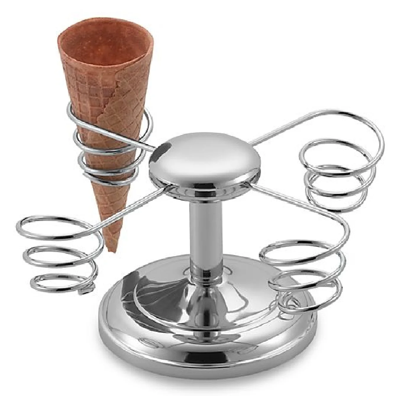 Ice-Cream Cone Holder; stainless steel