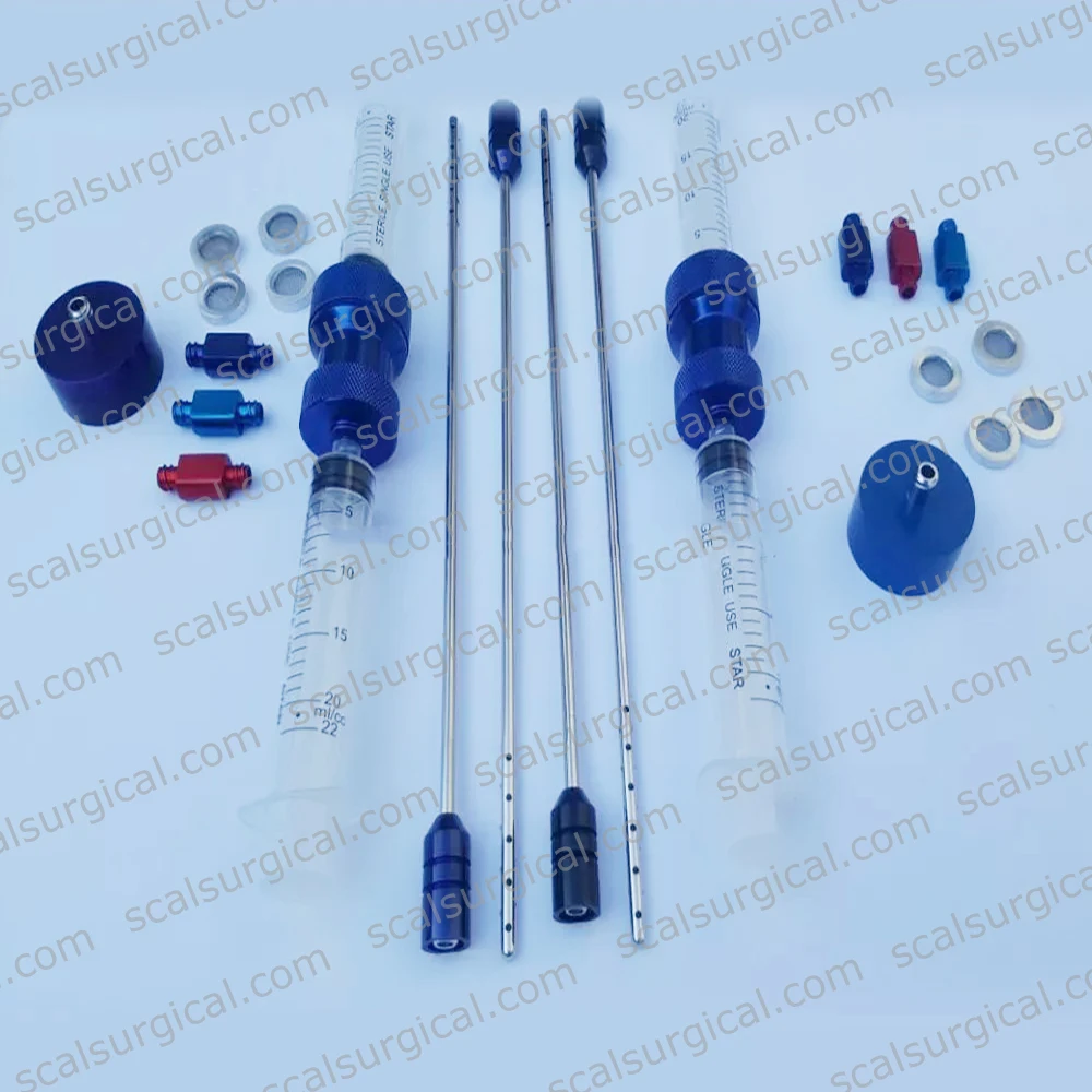 LIPOSUCTION CANNULA SET for NECK PLASTIC SURGERY LIPOSUCTION CANNULAS