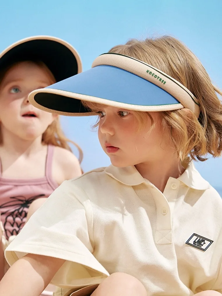 Kocotree 2023 New Kids Sun Visor Hat Large Brim Children Uv Protection