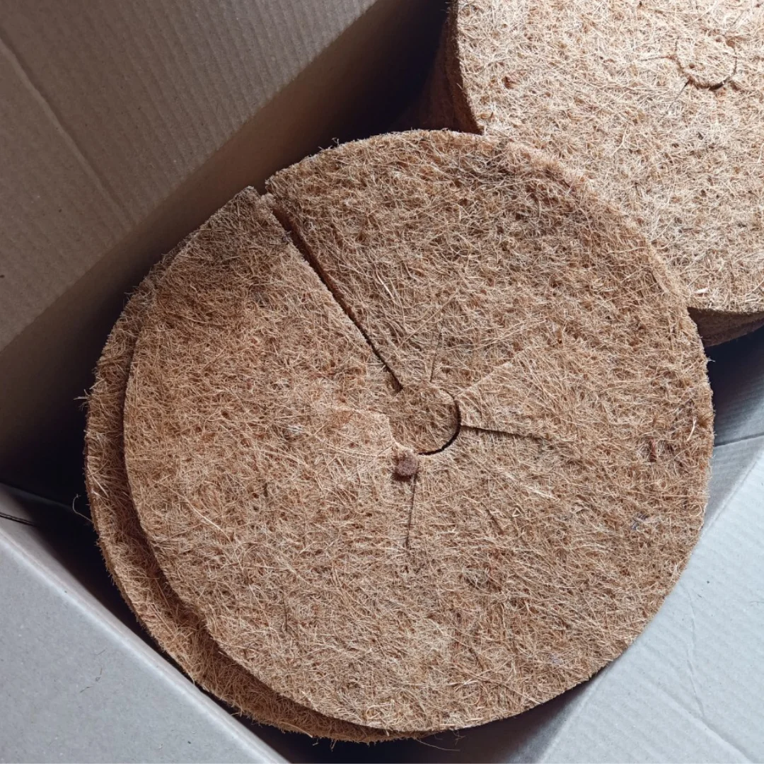 Premium Coir Mulch Mat For Gardening Made Of 100 Coconut Fiber At The