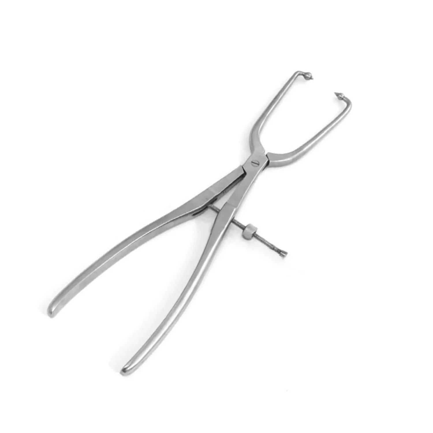 Pelvic Reduction Forceps Pointed Ball Tips Straight and Curved 25cm Acetabular Bone Reduction Forceps Orthopedic Instrument