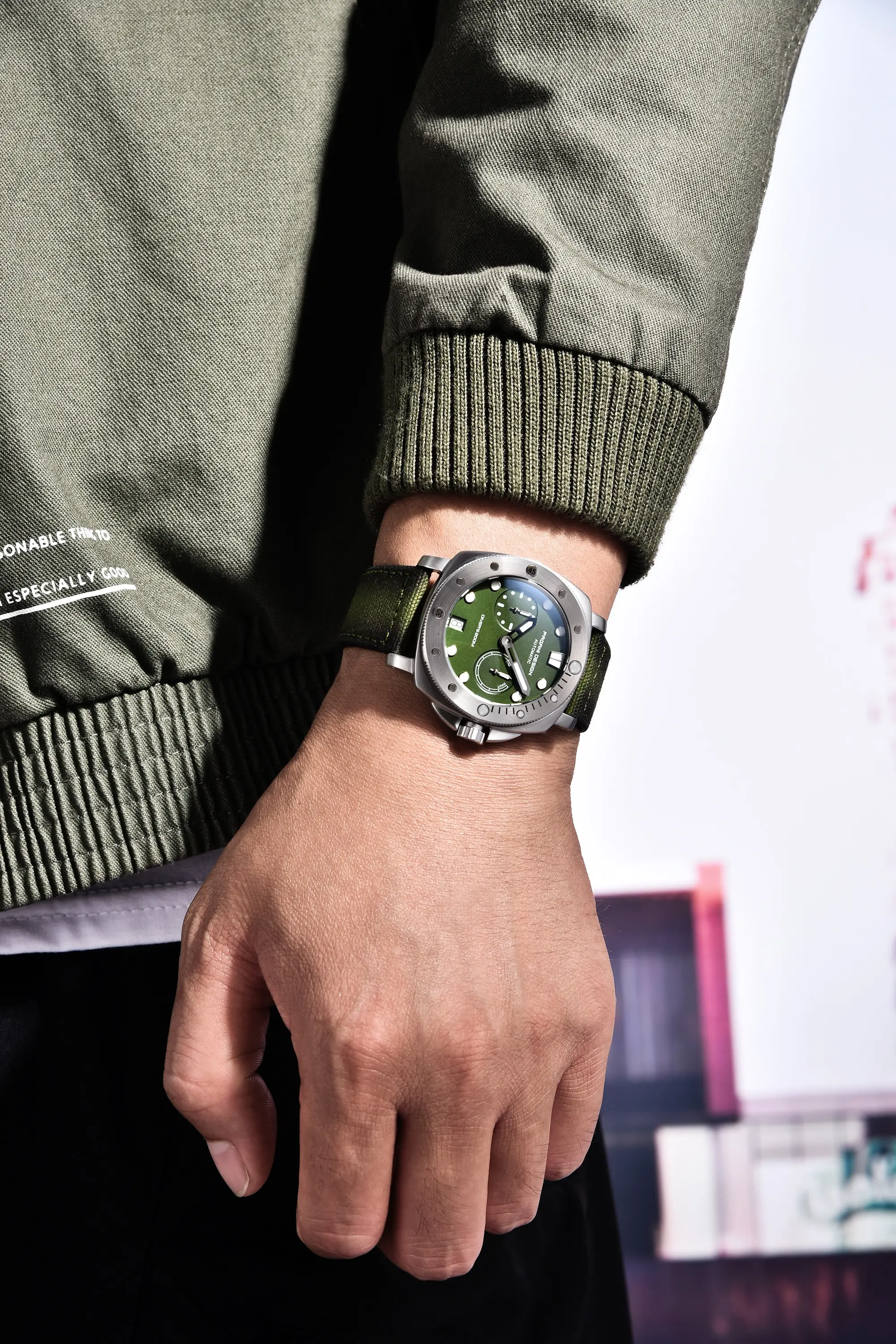PAGANI DESIGN 1767 NEW Mens Sports Automatic Mechanical Watches Sapphire Stainless Steel 20Bar Diving Clock Montre Homme