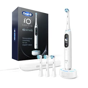 Oral-B IO Series 9 Electric Toothbrush Quality 4 Brush Heads LED Display IPX7 Waterproof Best in Stock at Low Price