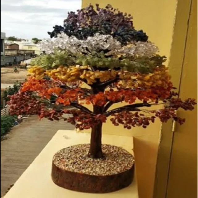 Lebensbaum Edelstein Chakra Baum 3500 Perlen fr Glcksgeschenke