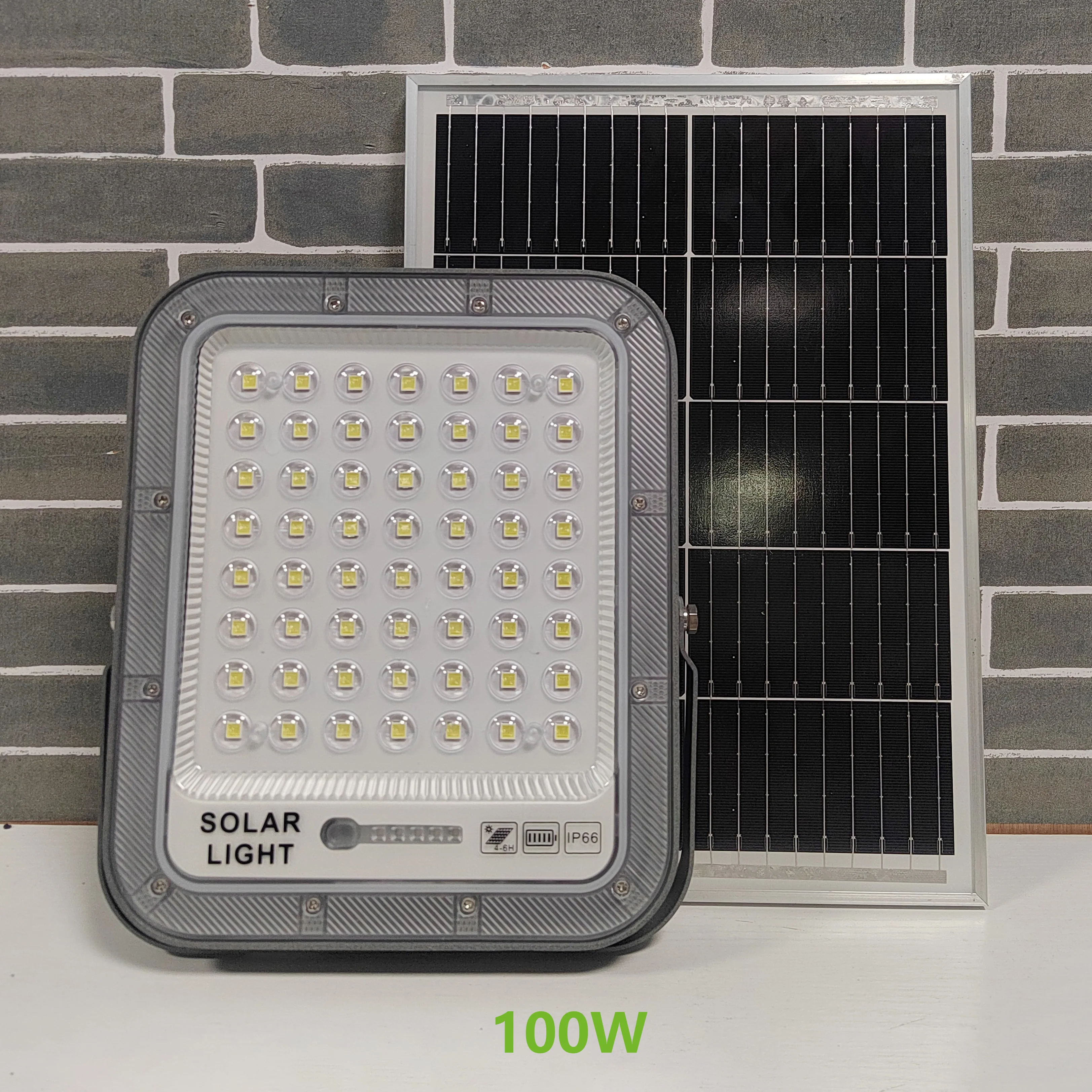 60w 100w 200w 300w LED Solar Flood Light Battery Replaceable Outdoor Waterproof
