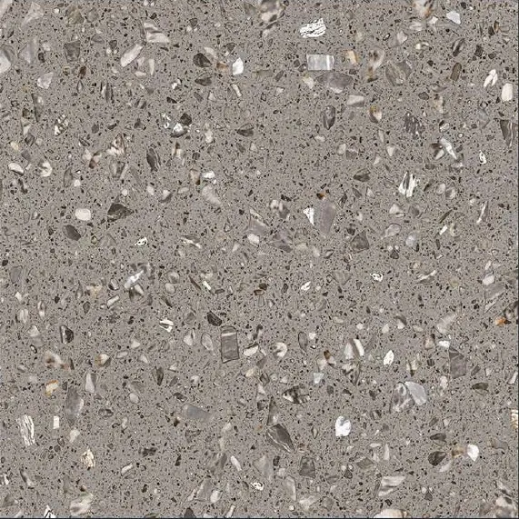 Attractive Terrazzo Collection in 600x600mm Ceramic Floor Tiles in White Color Top Quality Cheap Price by Novac Ceramic