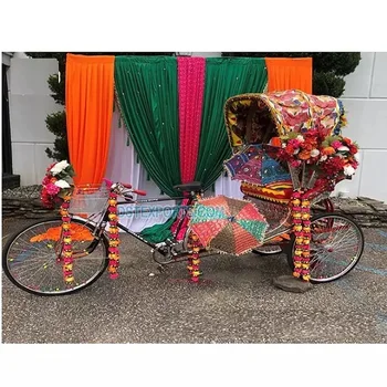 Bollywood Style Bride Groom Entry Rickshaw Unique Style Rickshaw For ...