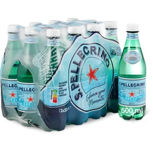 San Pellegrino Glass Bottle Sparkling Natural Mineral Water Spring Source Potable Water