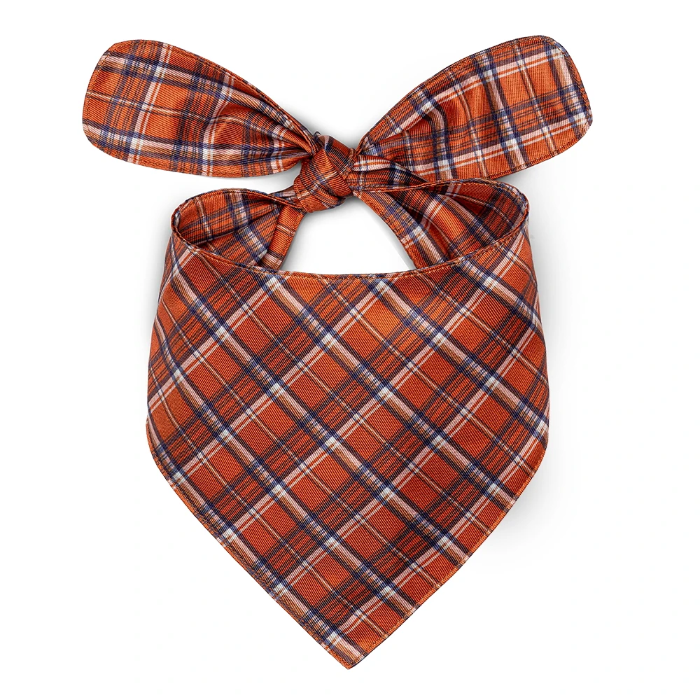 Dog Bandana And Scrunchie Set Polyester Printed Customized Scarf Dog