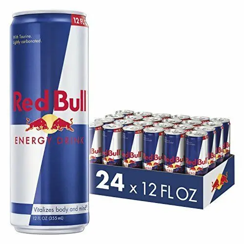 Набор ароматизированных энергетических напитков RedBull 435 мл безсахарная нежирная бутылка упаковочная коробка для безалкогольных карбонатная вода
