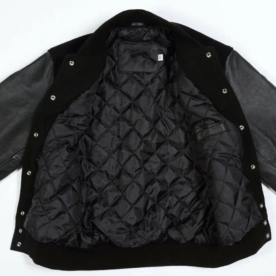 Latest Design High Quality New Design Basket Ball Jacket for Youth Custom Design and Logo Leather Man Jacket Polyester Lining