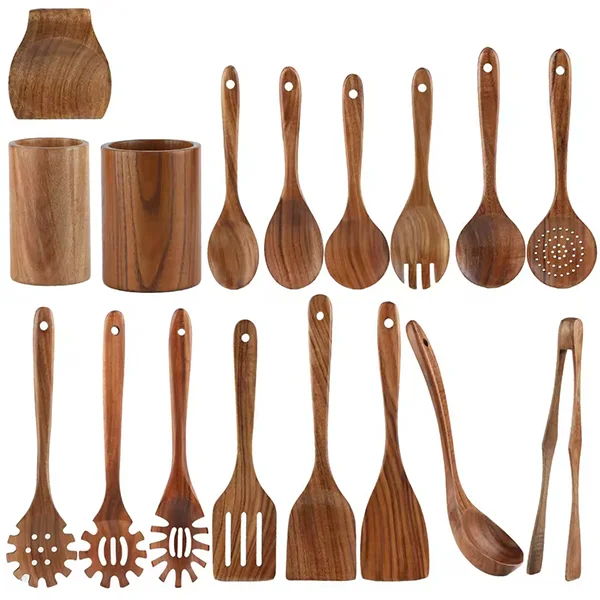 Wholesale Kitchen Supplies Wooden Utensil Kitchen Accessories Spoon Wooden Spatula Kitch