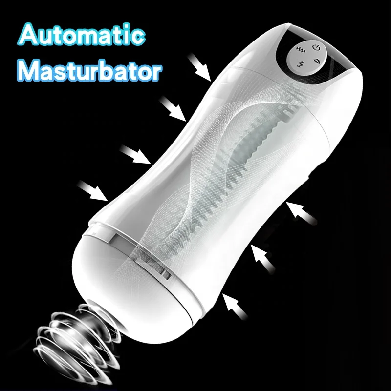 Electric Male Stroker Automatic Sucking Masturbator with Sounds Man  Masturbation Sleeve Product