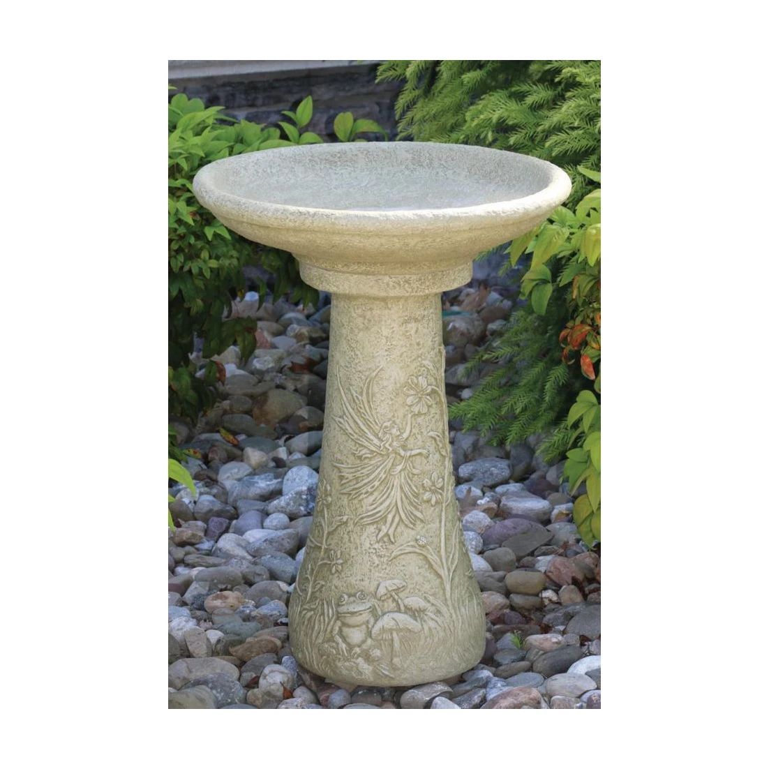 Natural Stone Basalt Solid Rock Bird Water Birdbath Natural Stone