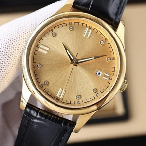 New High-quality Business Style Retro Genuine Leather Strap Men's Mechanical Watch Luminous Automatic Winding Luxury Brand Watch