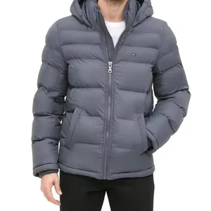 Down Padded Quilted Bubble Jacket Men Low MOQ High Quality Puffer Jacket Outdoor Winter Plus Size Jackets For Men